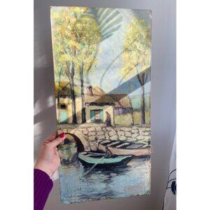 Beautiful vintage signed oil painting